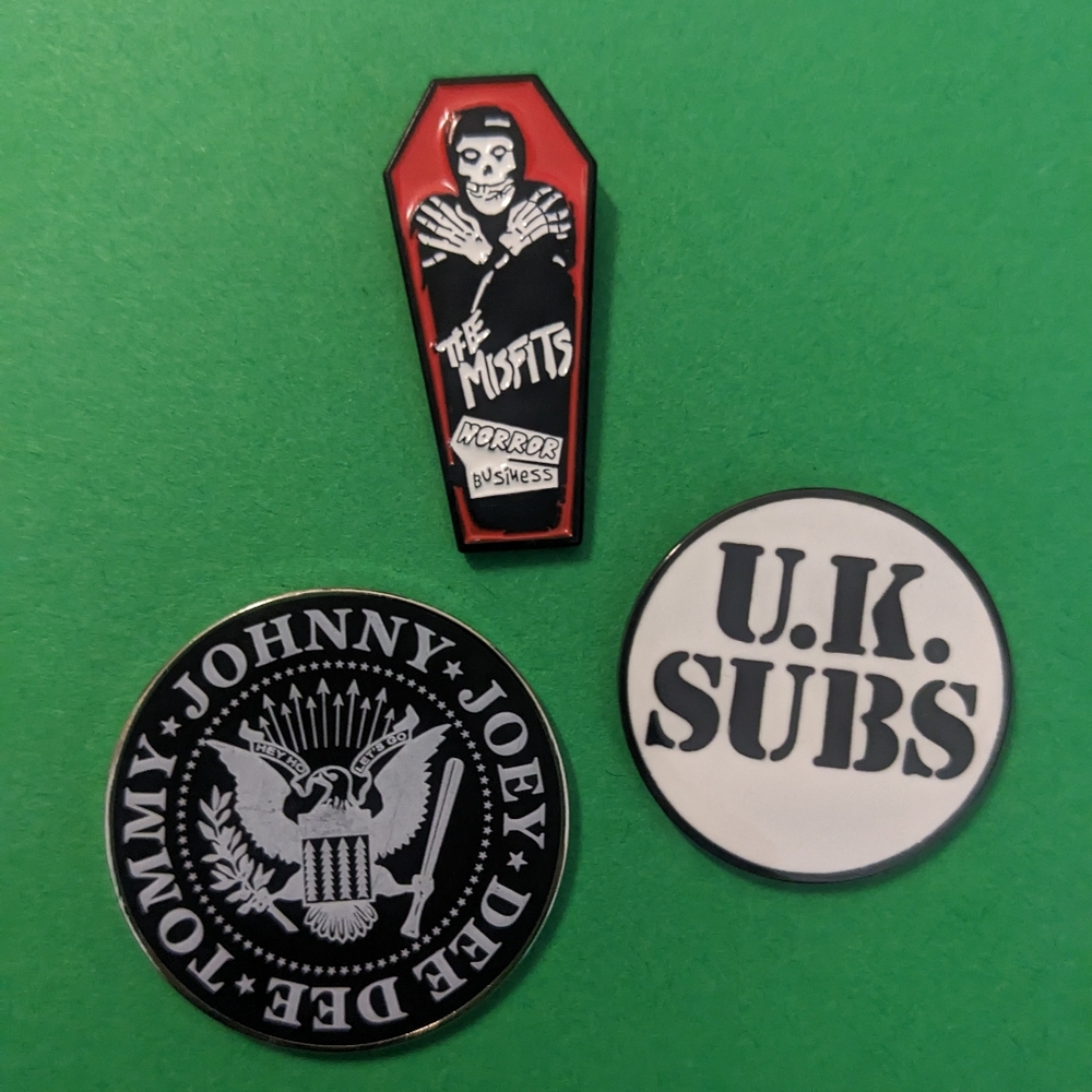 Punk Rock Enamel Pin Set